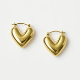 V Earrings Gold